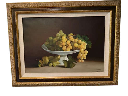 Still Life Grapes Michele Taricco Oil on Canvas Art Painting SH265-15