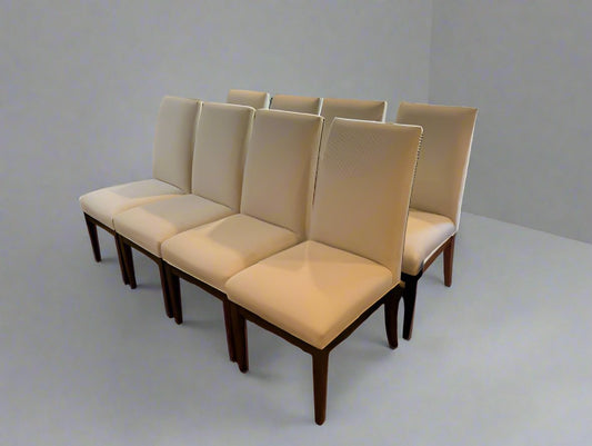 8 Willem Smith Brisa Baja Cerrada Upholstered Dining Side Chairs SH265-7