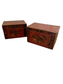 Pair 1800s Rare Antique Chinese Hand Painted Wedding Boxes SH265-26