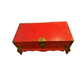 Vintage Chinese Red Lacquered Wood & Brass Hinged Chest SH265-27