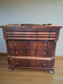 Empire Style Mahogany Wood Bureau Chest Dresser SH265-35