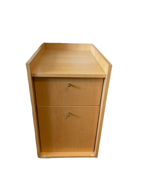 Light Wood 2 Drawer File Cabinet with Lip JV189-8