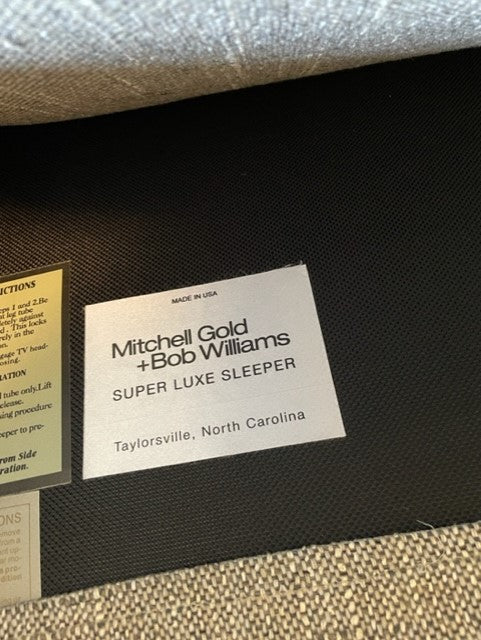 Mitchell Gold+Bob Williams Super Lux Gray Sleeper Sofa Couch JV189-11
