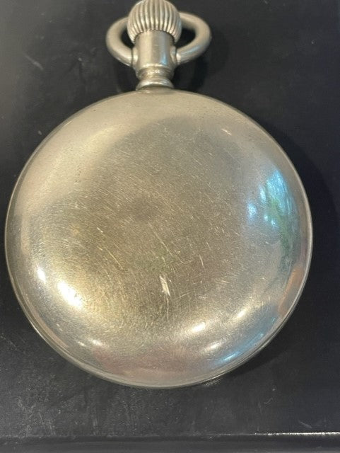 1921 Silverode Railroad Elgin Stainless Steel Pocket Watch HH191-2