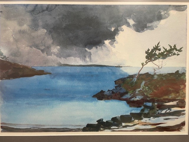 Winslow Homer The Coming Storm Lithograph Framed EK221-48