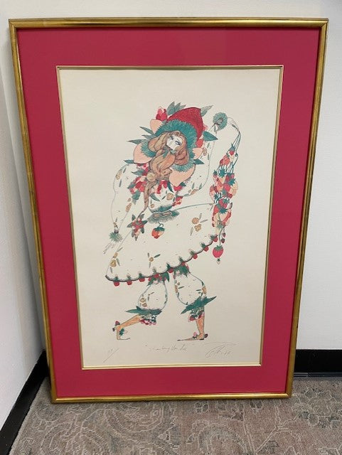 1980's Strawberry Artist Proof Signed Lithograph  EK221-55
