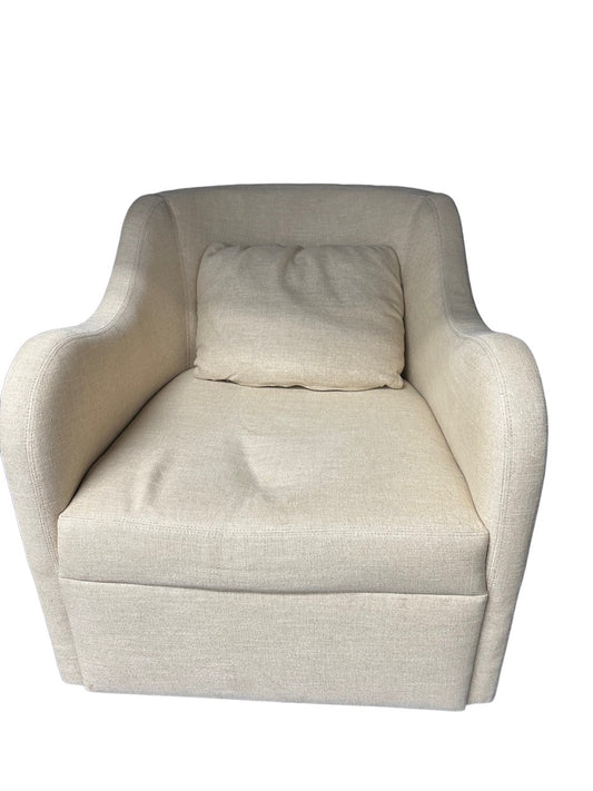 Bolier & Company Beige Kinkou Swivel Barrel Accent Chair SM216-3