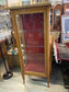 French Mahogany Curio Cabinet with Gold Gallery Top EK221-110