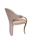 4 Vintage Carson's Art Deco Hollywood Regency Brass Pink Chairs EK221-195