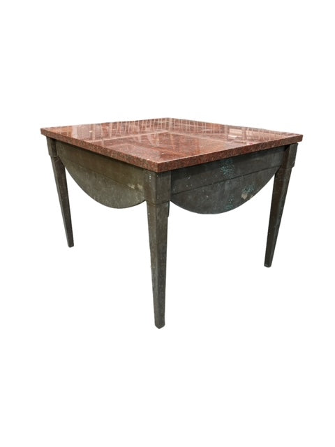 Iron Marble Top Outdoor Coffee Table EK221-223