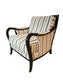 Pair Custom Ferguson Copeland Striped Soho Club Chairs LG223-4