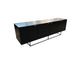 Gus Modern Myles Credenza Sleek Black Patterned Oak FFE258-160