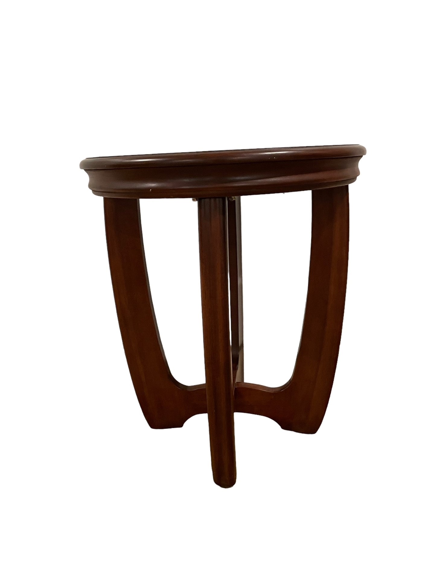 Beautiful Round Wood Bernhardt Accent Side End Table LY200-4