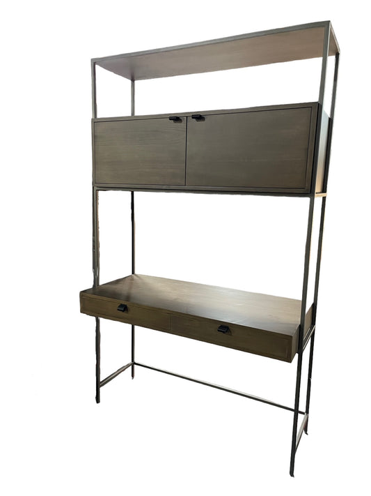 Desk w Hutch/Cabinet  HOP104-40