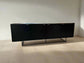 Gus Modern Myles Credenza Sleek Black Patterned Oak FFE258-160