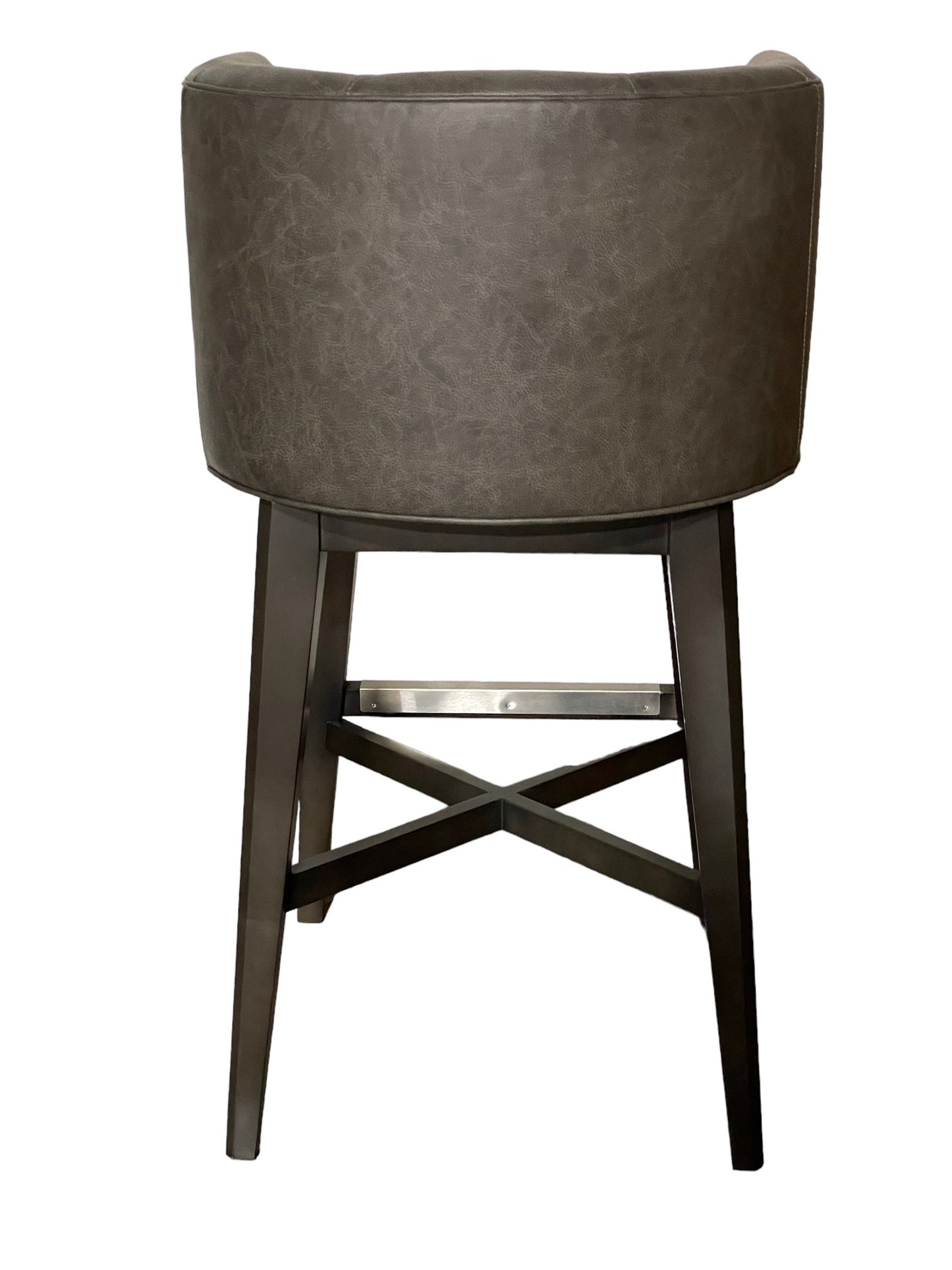 Pair of Leather Barrel Stools HOP104-47