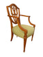 2 Arm 2 Side Hepplewhite Style Shield Back Dining Chairs SL86-3