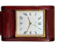 Vintage Antique Asprey Swiss Quartz Rosewood Case Folding Travel Watch Clock