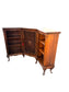 Wood Corner Low Cabinet w Cane Door AA220-5