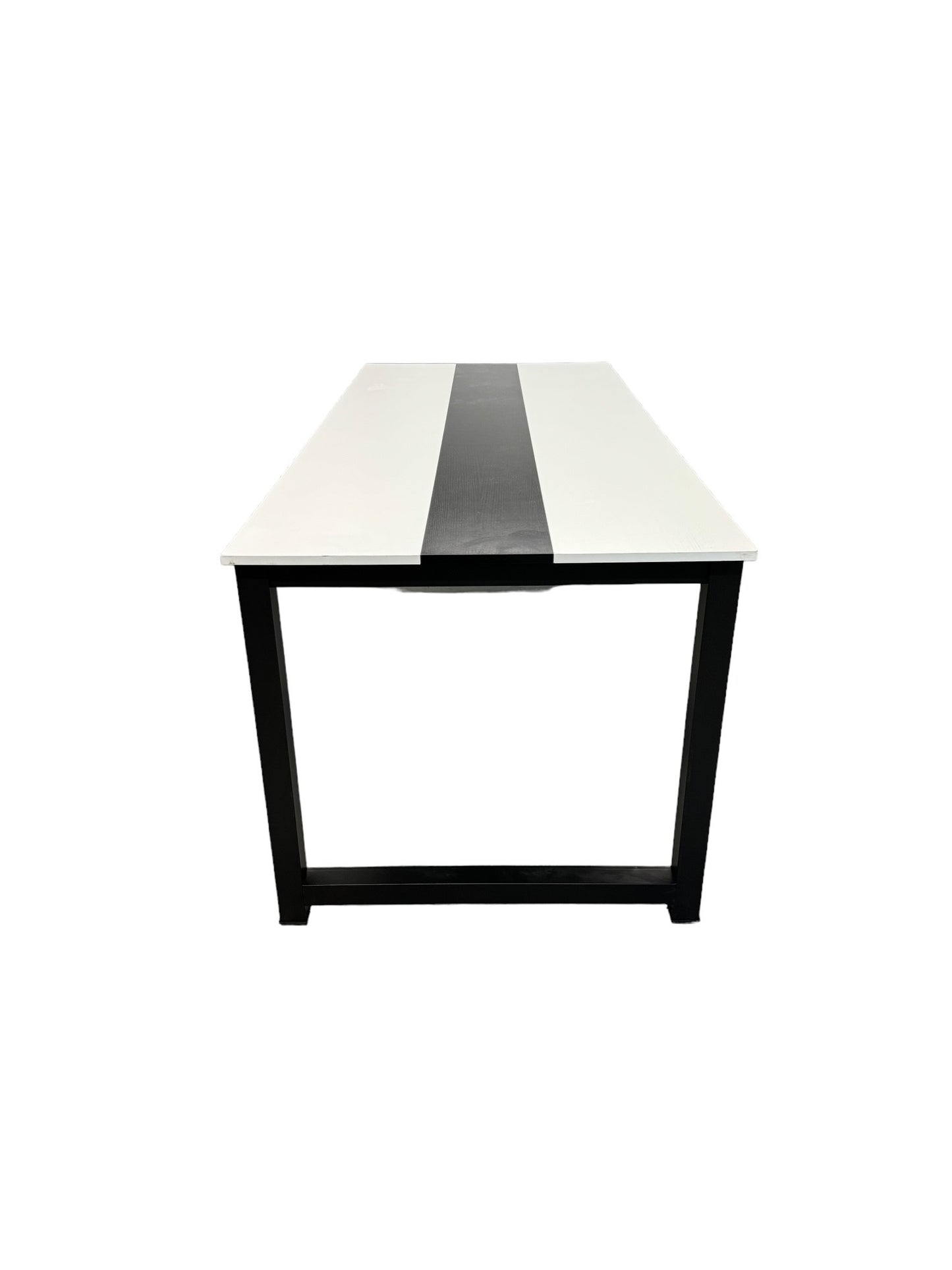 Black White Striped Conference / Dining Table / Desk EK221-108