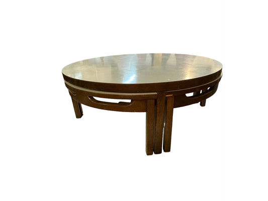 Round Mid Century Nesting Coffee Table EK221-228