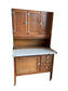 Vintage Solid Oak Hoosier Cabinet EK221-1