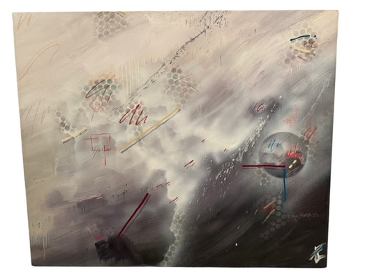 Doug Eisman 1985 Space Abstract Painting MA133-54