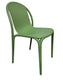 Vondom Modern Brooklyn Stackable Chair (Set of 4) - Pickle Green FFE258-153