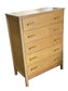 Edison Wood Product Little Folks Furniture Blonde Wood Dresser EK221-181