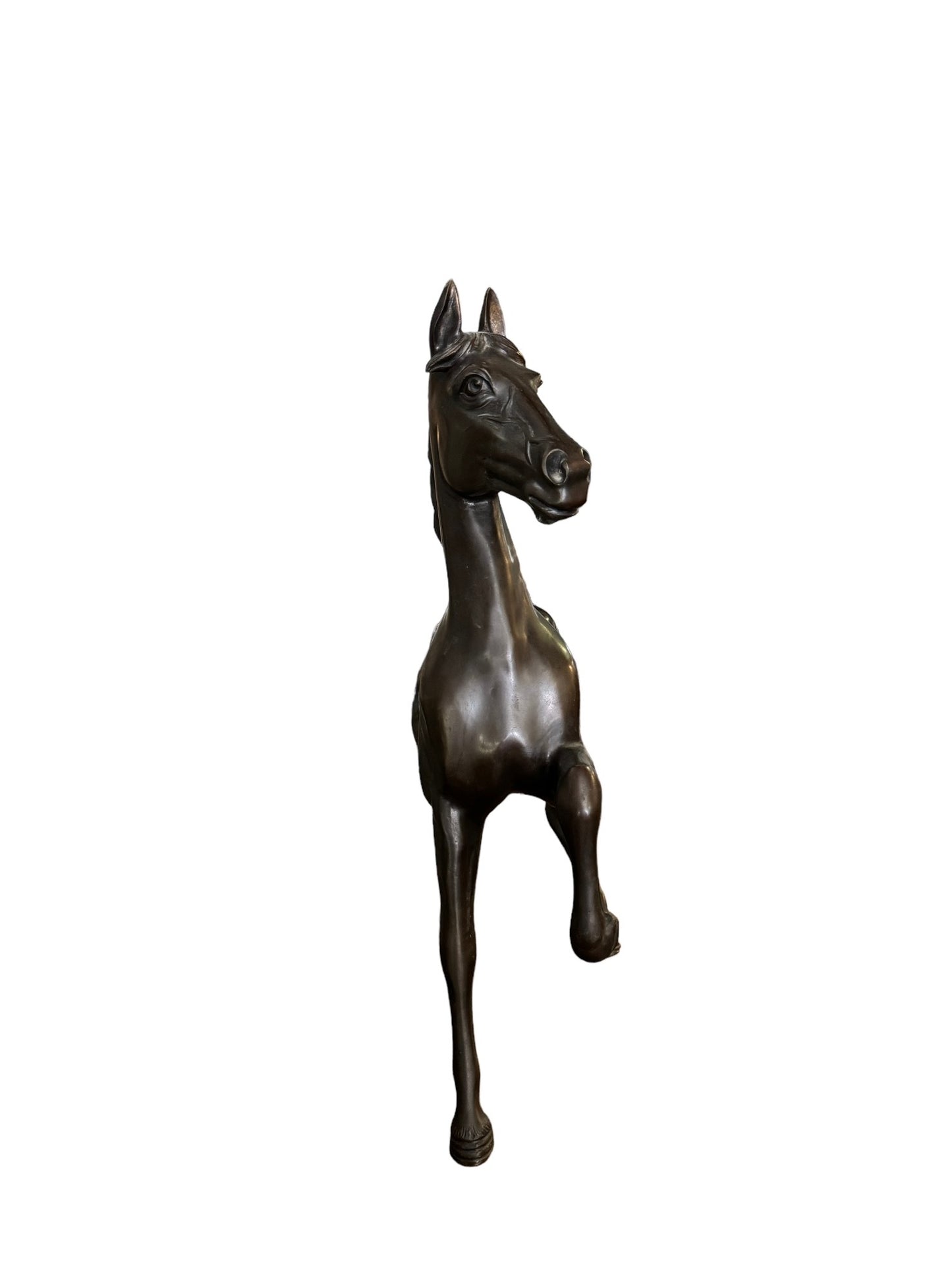 Vintage Japanese Bronze Running Horse Statue Art Sculpture~Signed EK221-237