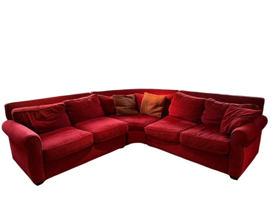 Red Sectional Storehouse Furniture Sofa KV232-13