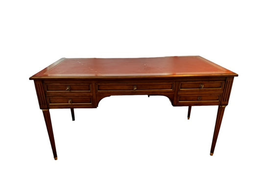 Louis XVI Style Flat Leather Top Inlay Desk KC236-7