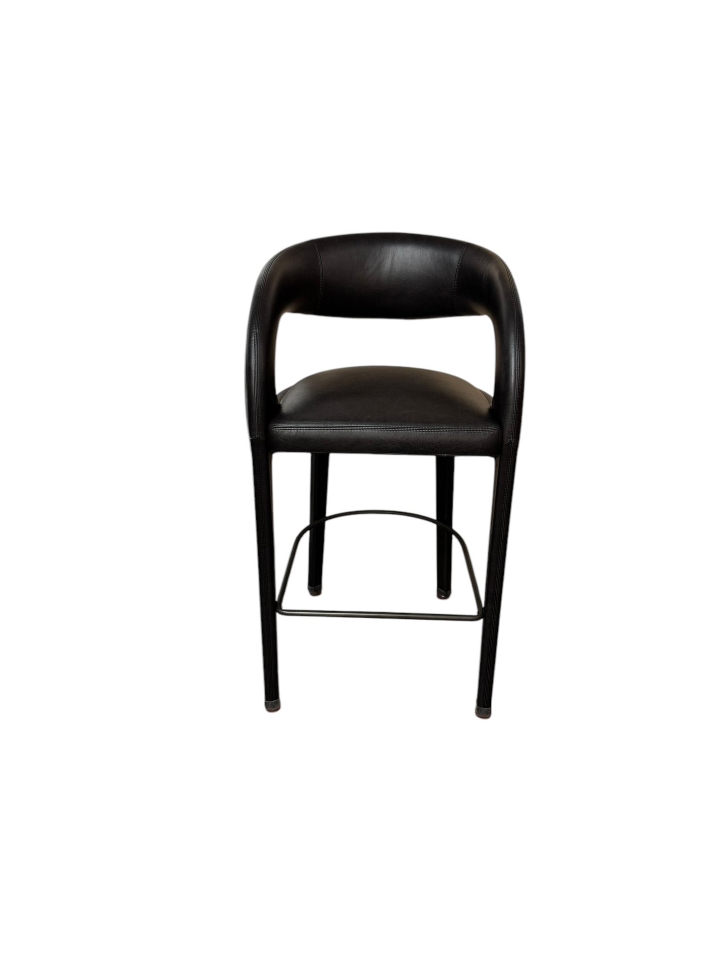 Four Hands Townsend Hawkins Sanoma Black Leather Bar Stool FFE258-297