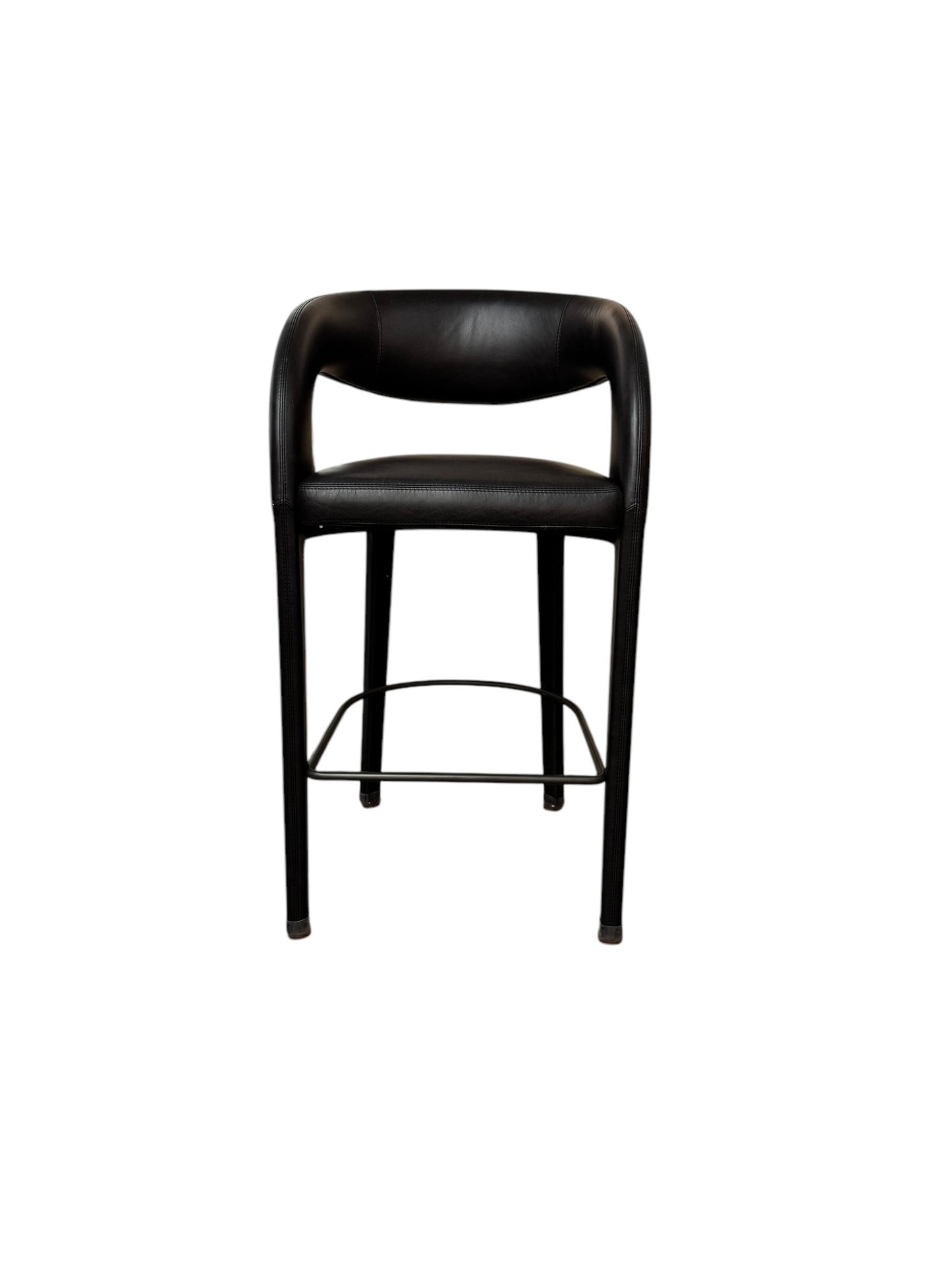 Four Hands Townsend Hawkins Sanoma Black Leather Bar Stool FFE258-297