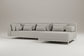 Modloft Cannes Outdoor Left Arm Sofa Couch in Taupe Fabric FFE-1543