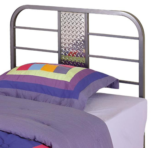 Powell Kids Monster Bedroom Chrome Twin Bed w/Nightstand WM249-8