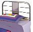 Powell Kids Monster Bedroom Chrome Twin Bed w/Nightstand WM249-8