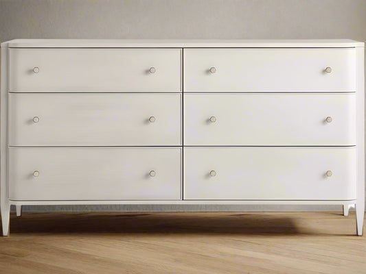 Universal Furniture Chelsea 6 Drawer White Alabaster Dresser (2 avail) MTF158-60