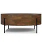 Rayburn SOLID MANGO 38" Urban Drum Coffee Table in Walnut Brown FFW-1011