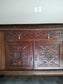 Antique c 1900 Neo Greek Styled Carved Wood Sideboard Buffet TL176-1