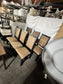Set of 8 Gothic Tan Leather with Studs Dining Chairs HOP104-121