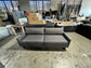 Modern 2 Cushion Square Arm 2 Cushion Sofa in Grey Weave HOP104-S03