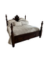 Turned Four Poster Carved Wood King Bed Frame w/Finials PD138-19