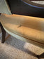 1970's Barrel Back Wood Framed Chair w/Gold Upholstery & Open Arm PD138-28