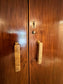 Vintage Walnut Double Wardrobe w/Cabriolet Legs & Shelves PD138-30