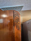 Vintage Walnut Double Wardrobe w/Cabriolet Legs & Shelves PD138-30