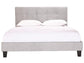 Moes Home Eliza Light Grey Queen Upholstered Platform Bed- HOP104-B07