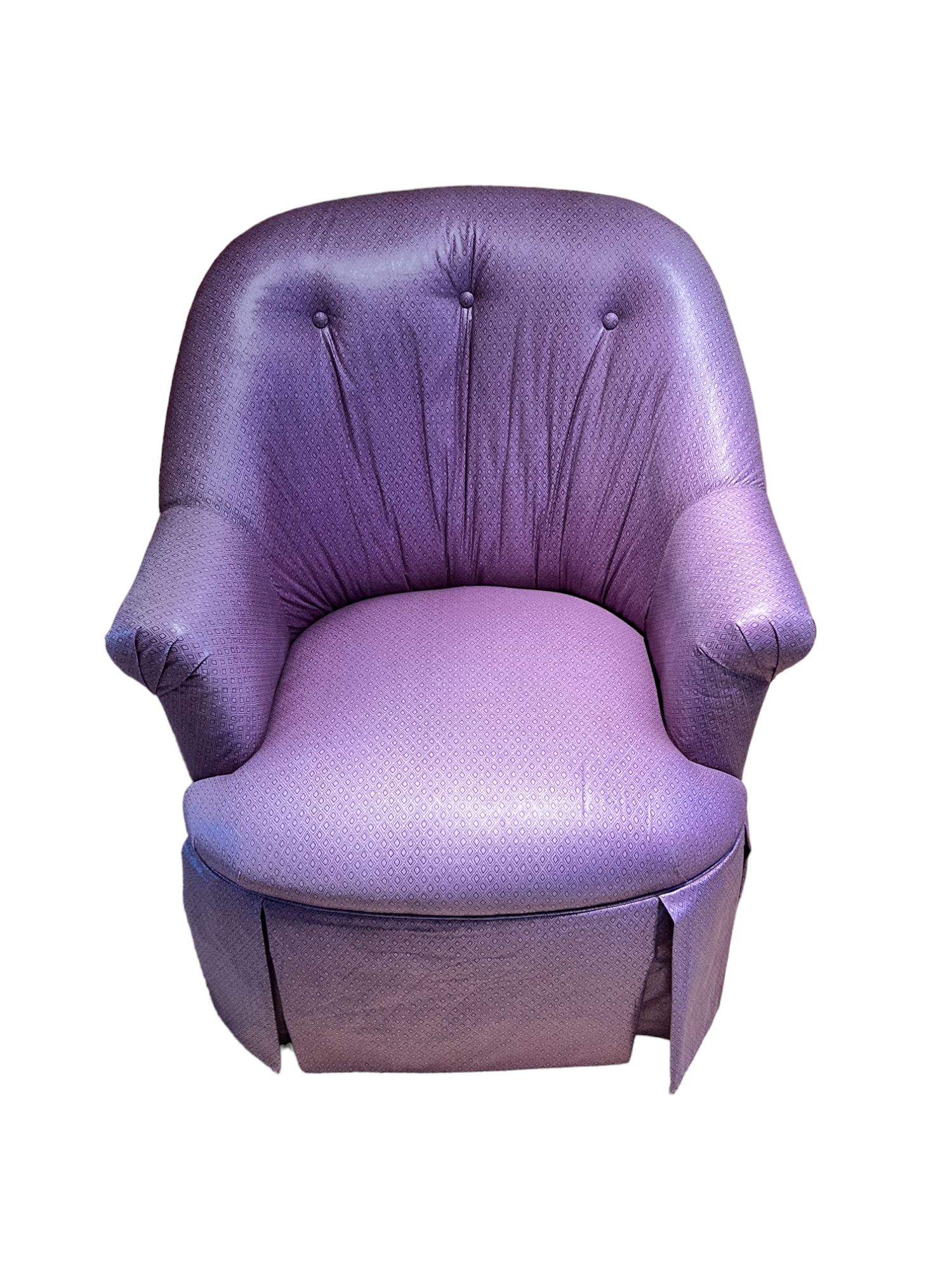 Purple tufted online chair