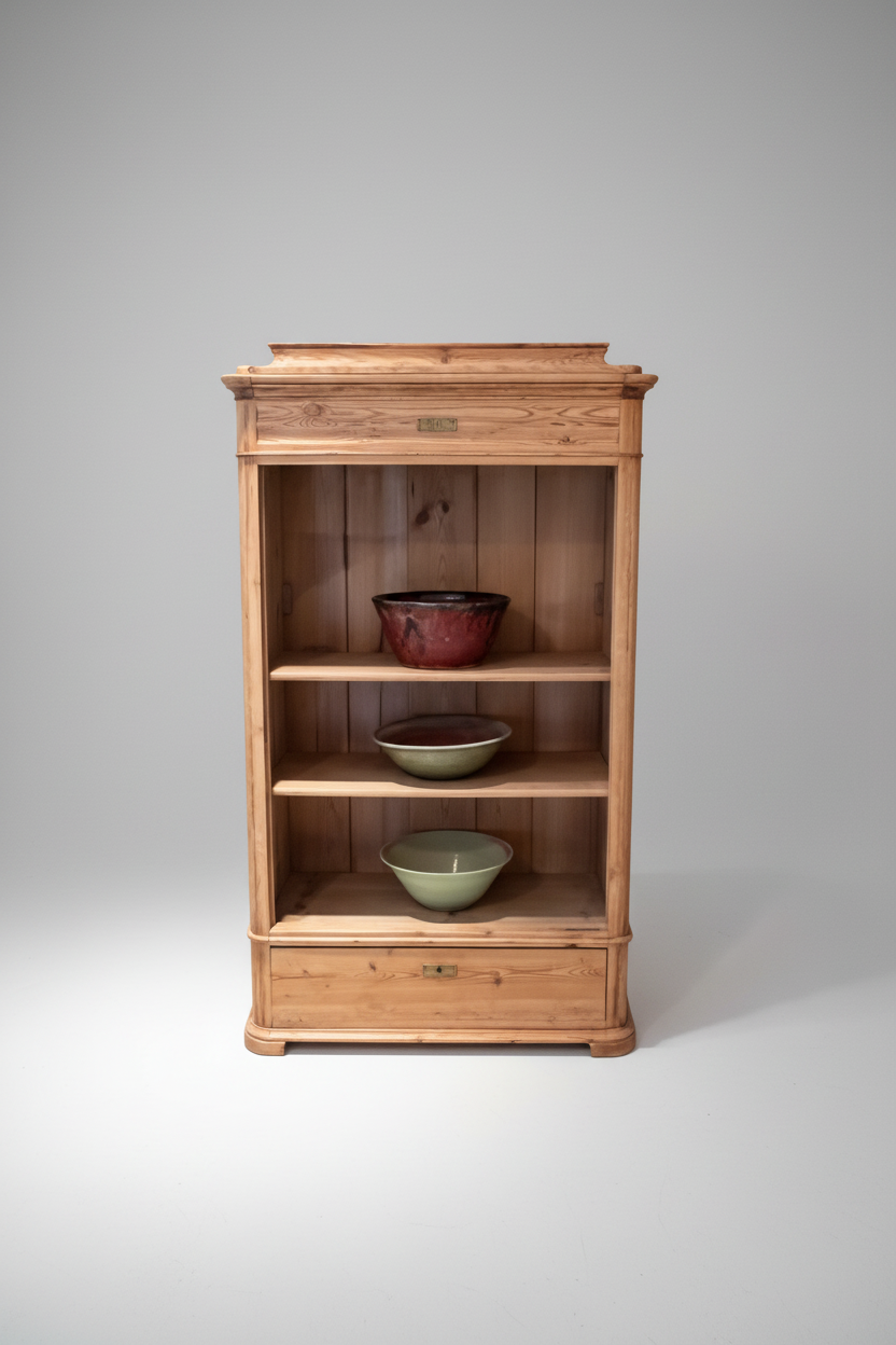 Narrow Antique Pine Cupboard/Armoire PD138-41