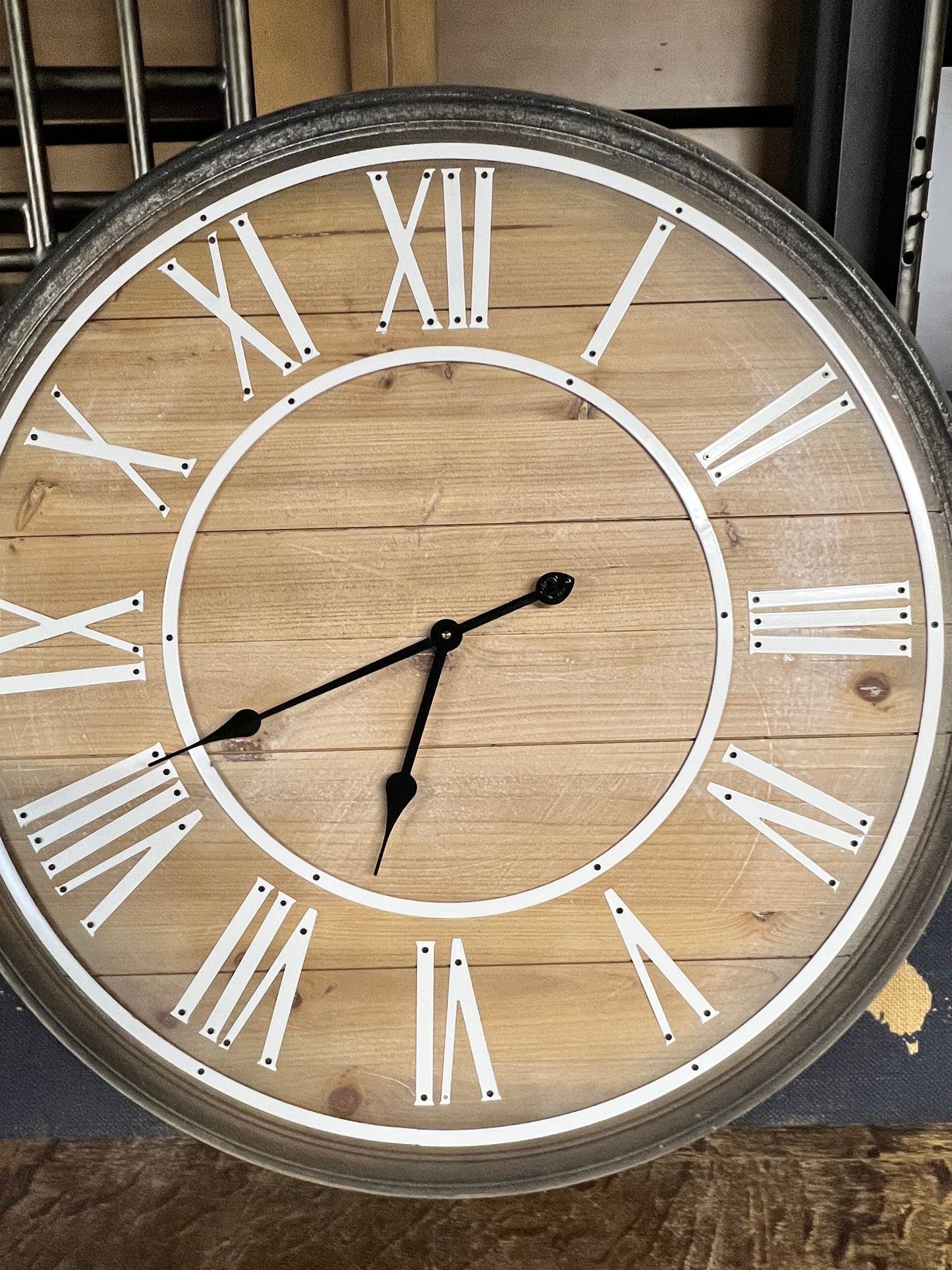 Round Wood Wall Clock JC155-2